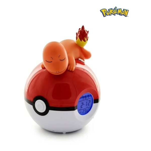 Charmander Pokemon Alarm Clock Pokeball With Light Sveglia 18 Cm