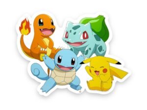 Pokemon Led Wall Lamp Light Starter Group 53 Cm