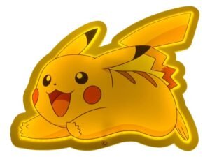 Pikachu Pokemon Led Wall Lamp Light Lampada 22 Cm