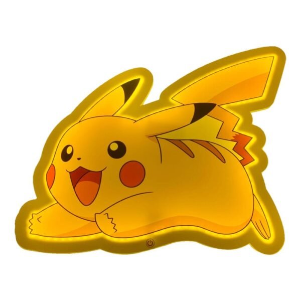 Pikachu Pokemon Led Wall Lamp Light Lampada 22 Cm