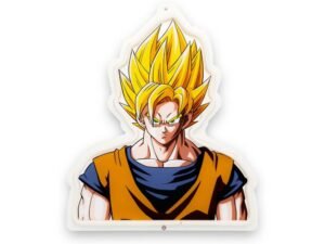 Goku Super Saiyan Dragon Ball Z Led Wall Light Lampada 40 Cm