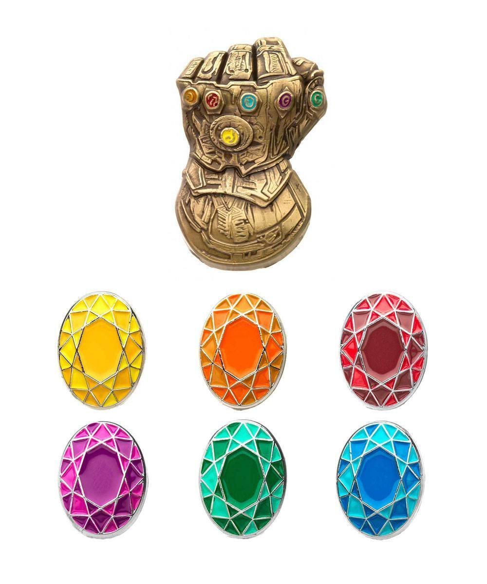 Marvel Spille Metallo Thanos Guanto Infinito Collectors 4 Pack