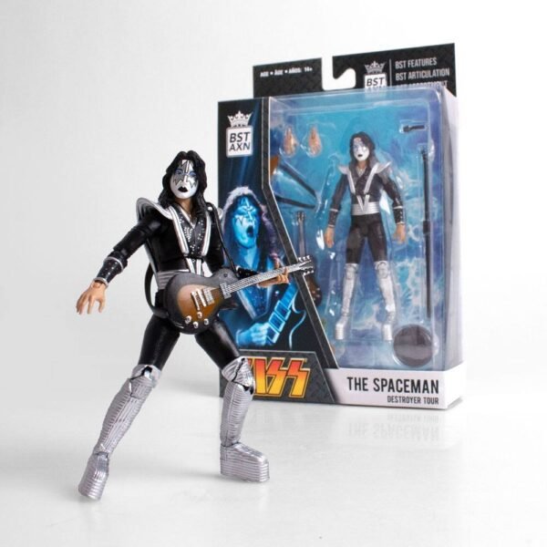 The Spaceman Destroyer Tour Kiss Bst Axn Action Figure 13 Cm