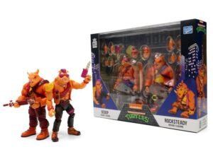Teenage Mutant Ninja Turtles Bst Axn Action Figure 2 Pack Arcade Flashing Bebop Rocksteady Exclusive 13 Cm