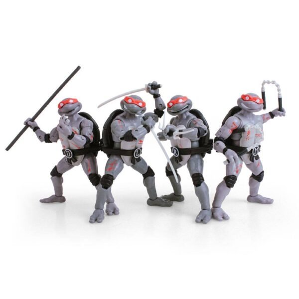 Teenage Mutant Ninja Turtles Bst Axn Action Figure 4 Pack Battle Damaged 13 Cm