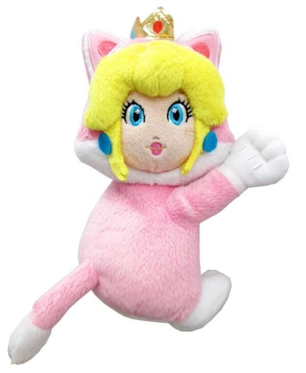 Cat Peach Super Mario Magnet Plush Figure 19 Cm