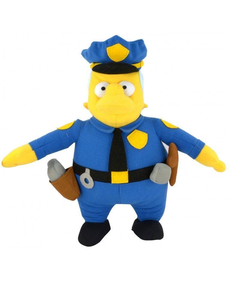 Peluche Commissario Clarence Winchester Wiggum Simpson 31Cm Licenza Ufficiale