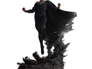 Zack Snyders Justice League Statue 1 4 Superman Black Suit 65 Cm