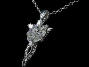 Evenstar Sterling Silver Lord Of The Rings Replica 1 1 Pendant Chain