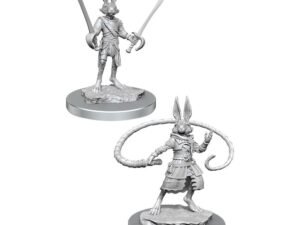 D D Nolzurs Marvelous Miniatures Unpainted Miniatures 2 Packs Harengon Rogues