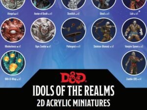 D D Idols Of The Realms 2D Miniatures Boneyard 2D Set 1