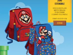 Super Mario Zaino Scuola Estensibile 2022 2023