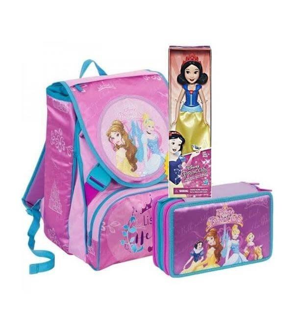 Principesse Disney Schoolpack Zaino Astuccio 3 Piani Seven Gadget